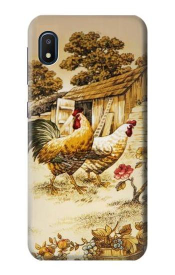 W2181 French Country Chicken Case Cover Custodia e Flip Case per Samsung Galaxy A10e