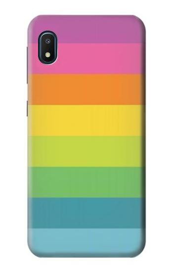 W2363 Rainbow Pattern Case Cover Custodia e Flip Case per Samsung Galaxy A10e
