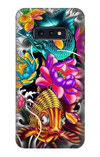 W1630 Fish Japanese Oriental Tattoo Case Cover Custodia e Flip Case per Samsung Galaxy S10e