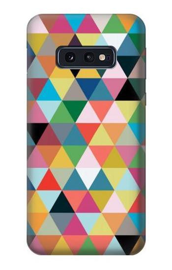 W3049 Triangles Vibrant Colors Case Cover Custodia e Flip Case per Samsung Galaxy S10e