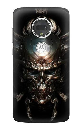 W1027 Hardcore Metal Skull Case Cover Custodia e Flip Case per Motorola Moto G7, Moto G7 Plus