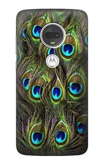 W1965 Peacock Feather Case Cover Custodia e Flip Case per Motorola Moto G7, Moto G7 Plus