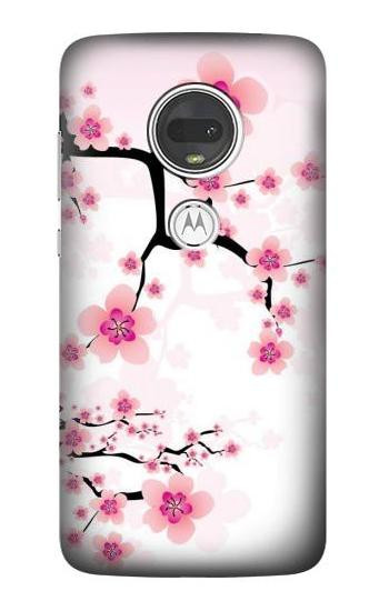W2359 Plum Blossom Case Cover Custodia e Flip Case per Motorola Moto G7, Moto G7 Plus