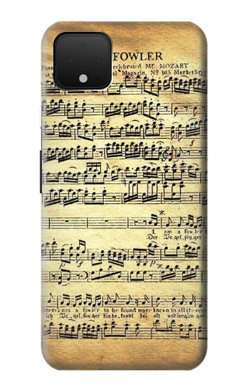 W2667 The Fowler Mozart Music Sheet Case Cover Custodia e Flip Case per Google Pixel 4