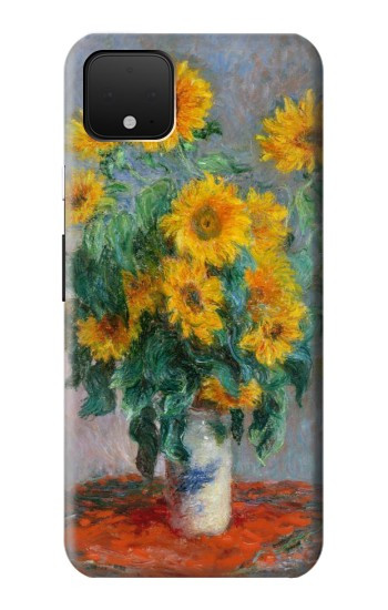 W2937 Claude Monet Bouquet of Sunflowers Case Cover Custodia e Flip Case per Google Pixel 4
