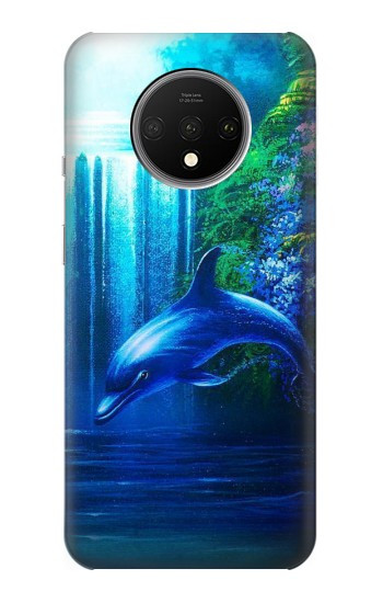 W0385 Dolphin Case Cover Custodia e Flip Case per OnePlus 7T