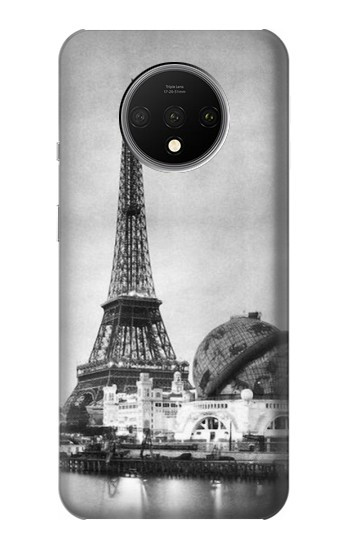 W2350 Old Paris Eiffel Tower Case Cover Custodia e Flip Case per OnePlus 7T