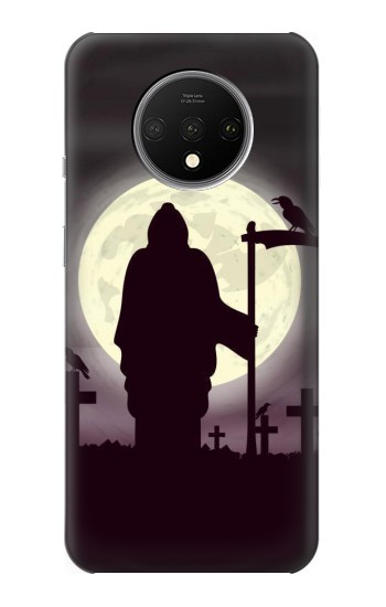 W3262 Grim Reaper Night Moon Cemetery Case Cover Custodia e Flip Case per OnePlus 7T
