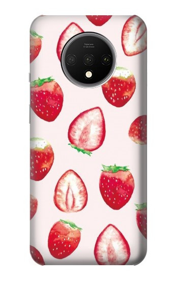 W3481 Strawberry Case Cover Custodia e Flip Case per OnePlus 7T