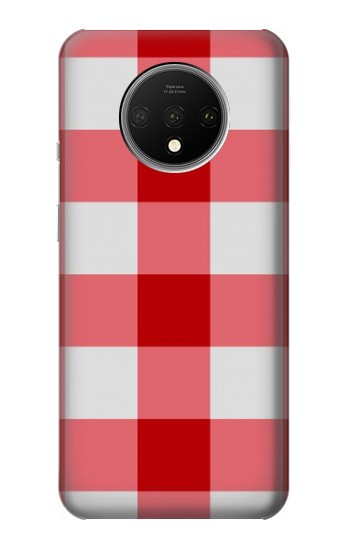 W3535 Red Gingham Case Cover Custodia e Flip Case per OnePlus 7T