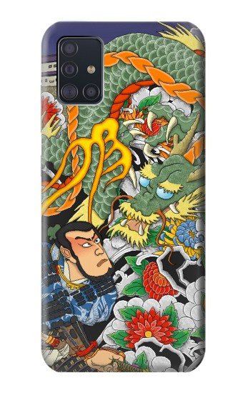 W0454 Japan Tattoo Case Cover Custodia e Flip Case per Samsung Galaxy A51