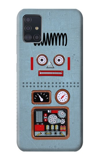 W3040 Retro Robot Toy Case Cover Custodia e Flip Case per Samsung Galaxy A51