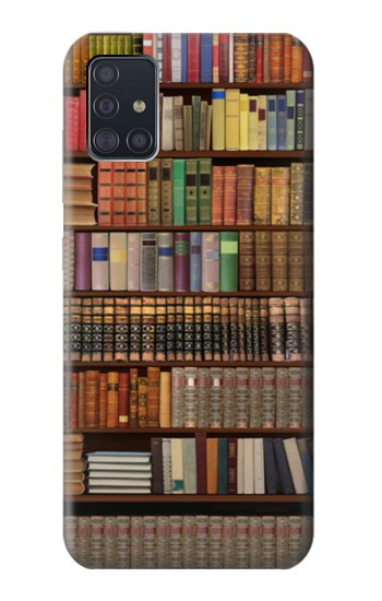 W3154 Bookshelf Case Cover Custodia e Flip Case per Samsung Galaxy A51