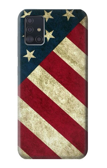 W3295 US National Flag Case Cover Custodia e Flip Case per Samsung Galaxy A51