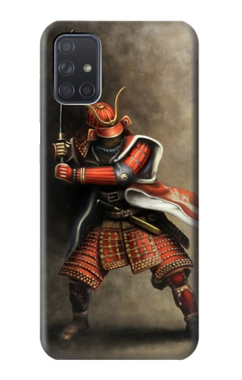 W0796 Japan Red Samurai Case Cover Custodia e Flip Case per Samsung Galaxy A71