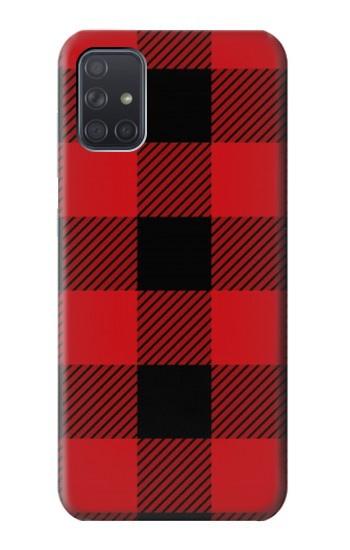 W2931 Red Buffalo Check Pattern Case Cover Custodia e Flip Case per Samsung Galaxy A71