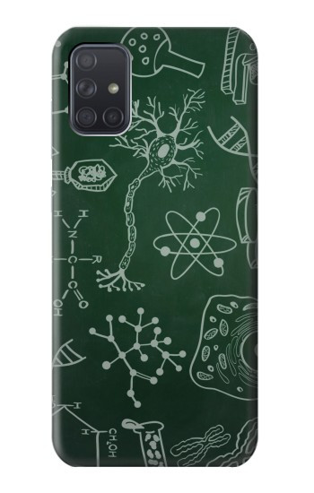 W3211 Science Green Board Case Cover Custodia e Flip Case per Samsung Galaxy A71