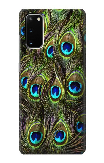 W1965 Peacock Feather Case Cover Custodia e Flip Case per Samsung Galaxy S20