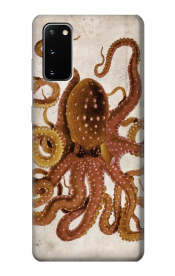 W2801 Vintage Octopus Case Cover Custodia e Flip Case per Samsung Galaxy S20