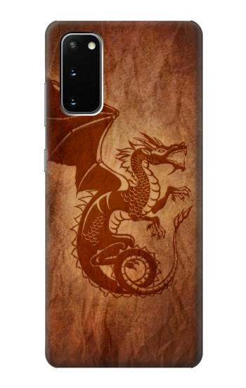 W3086 Red Dragon Tattoo Case Cover Custodia e Flip Case per Samsung Galaxy S20