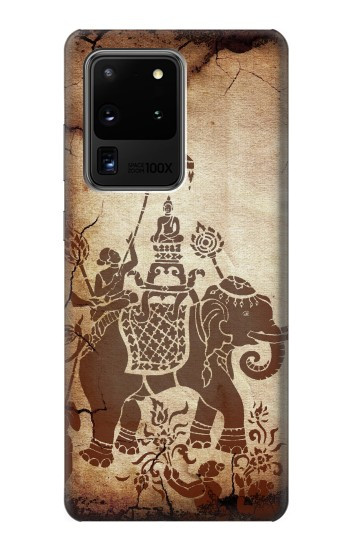 W2102 Thai Art Buddha on Elephant Case Cover Custodia e Flip Case per Samsung Galaxy S20 Ultra