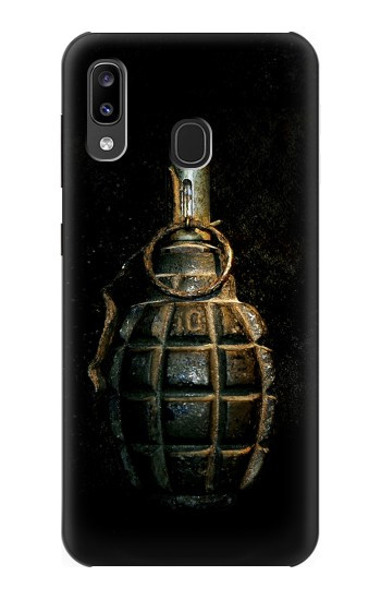 W0881 Hand Grenade Case Cover Custodia e Flip Case per Samsung Galaxy A20, Galaxy A30