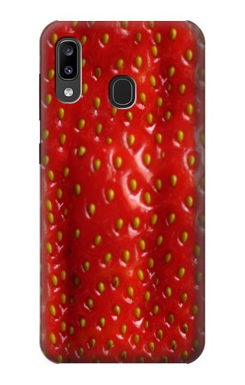 W2225 Strawberry Case Cover Custodia e Flip Case per Samsung Galaxy A20, Galaxy A30