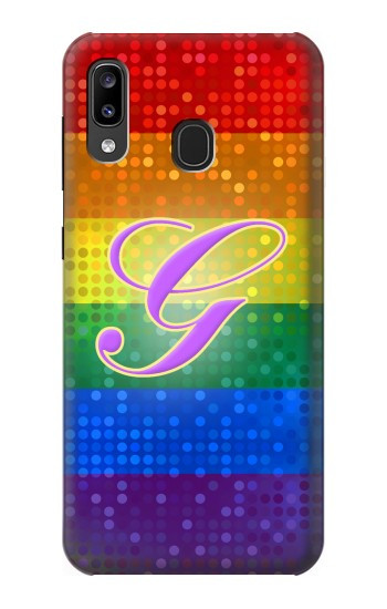 W2899 Rainbow LGBT Gay Pride Flag Case Cover Custodia e Flip Case per Samsung Galaxy A20, Galaxy A30