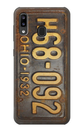 W3228 Vintage Car License Plate Case Cover Custodia e Flip Case per Samsung Galaxy A20, Galaxy A30