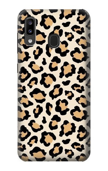 W3374 Fashionable Leopard Seamless Pattern Case Cover Custodia e Flip Case per Samsung Galaxy A20, Galaxy A30