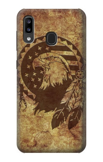 W3378 Native American Case Cover Custodia e Flip Case per Samsung Galaxy A20, Galaxy A30