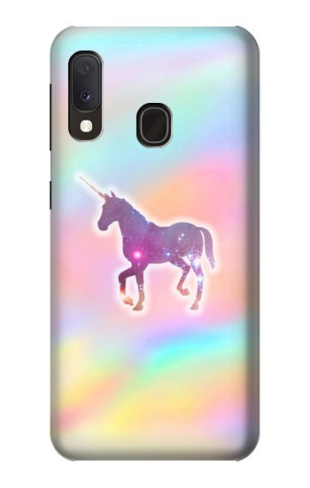 W3203 Rainbow Unicorn Case Cover Custodia e Flip Case per Samsung Galaxy A20e