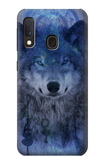 W3410 Wolf Dream Catcher Case Cover Custodia e Flip Case per Samsung Galaxy A20e