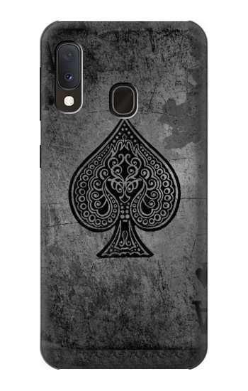 W3446 Black Ace Spade Case Cover Custodia e Flip Case per Samsung Galaxy A20e