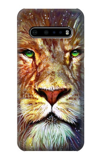 W1354 Lion Case Cover Custodia e Flip Case per LG V60 ThinQ 5G