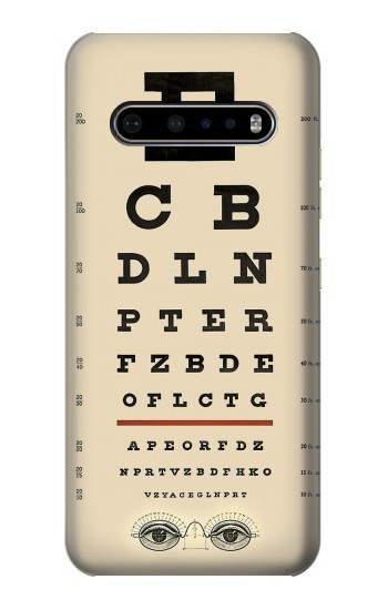 W2502 Eye Exam Chart Decorative Decoupage Poster Case Cover Custodia e Flip Case per LG V60 ThinQ 5G