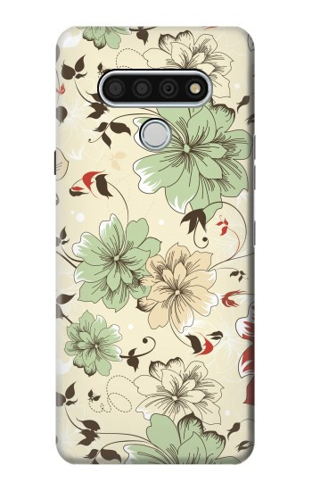 W2179 Flower Floral Vintage Art Pattern Case Cover Custodia e Flip Case per LG Stylo 6