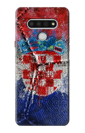 W3313 Croatia Flag Vintage Football Graphic Case Cover Custodia e Flip Case per LG Stylo 6