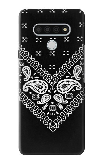W3363 Bandana Black Pattern Case Cover Custodia e Flip Case per LG Stylo 6
