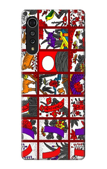 W1923 Hanafuda Japanese Flower Card Case Cover Custodia e Flip Case per LG Velvet