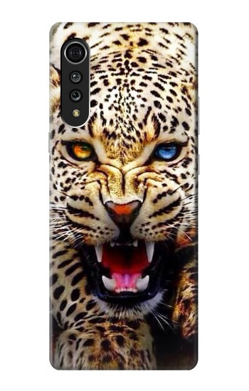 W1932 Blue Eyed Leopard Case Cover Custodia e Flip Case per LG Velvet
