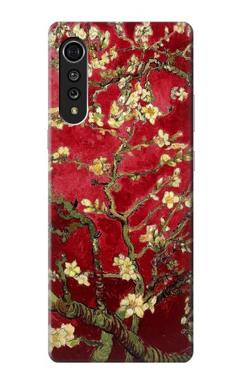 W2414 Red Blossoming Almond Tree Van Gogh Case Cover Custodia e Flip Case per LG Velvet