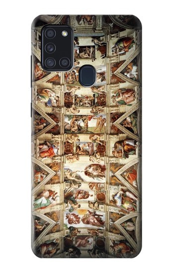 W0177 Michelangelo Chapel ceiling Case Cover Custodia e Flip Case per Samsung Galaxy A21s