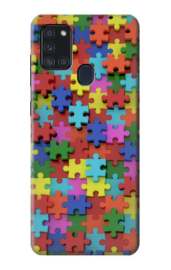 W0816 Puzzle Case Cover Custodia e Flip Case per Samsung Galaxy A21s