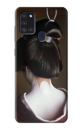 W1337 Japan Geisha Neck Case Cover Custodia e Flip Case per Samsung Galaxy A21s