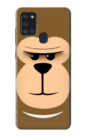 W2721 Cute Grumpy Monkey Cartoon Case Cover Custodia e Flip Case per Samsung Galaxy A21s W2721 Cute Grumpy Monkey Cartoon Case Cover Custodia e Flip Case per Samsung Galaxy A21s