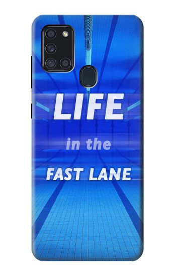 W3136 Life in the Fast Lane Swimming Pool Case Cover Custodia e Flip Case per Samsung Galaxy A21s