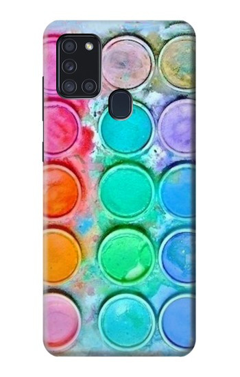 W3235 Watercolor Mixing Case Cover Custodia e Flip Case per Samsung Galaxy A21s