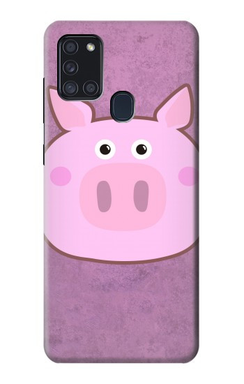 W3269 Pig Cartoon Case Cover Custodia e Flip Case per Samsung Galaxy A21s