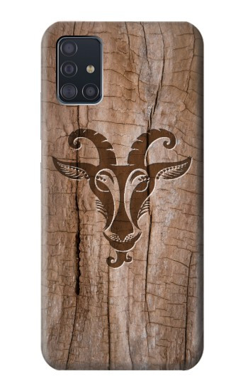 W2183 Goat Wood Graphic Printed Case Cover Custodia e Flip Case per Samsung Galaxy A51 5G [solo per A51 5G. NON per A51]